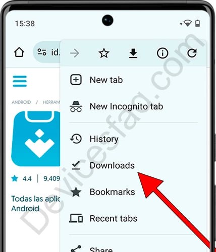 Androidda yuklamalarni ochish